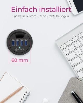 Immagine prodotto Icy Box Ib-Hub1403 (USB-C, 4 Porti)