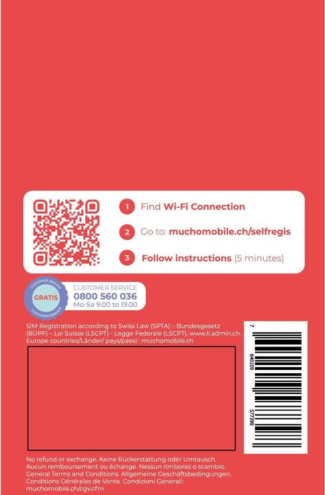 Produktbild BeeOne SIM-Karte MUCHO Mobile Pack DUOSWISS