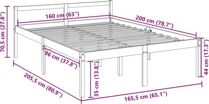 Image du produit vidaXL Seniorenbett (160 x 200 cm)