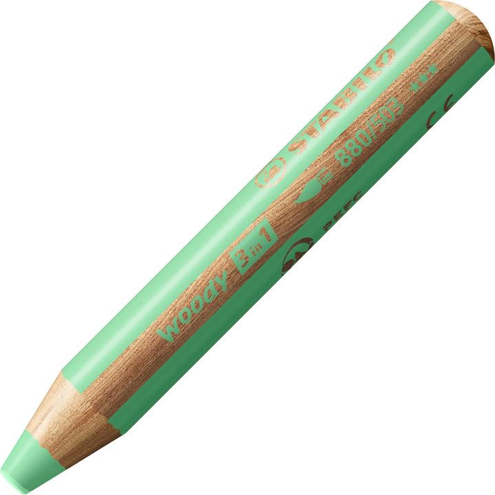Produktbild STABILO woody 3 in 1 Buntstift (Pastellgrün, 1 x)