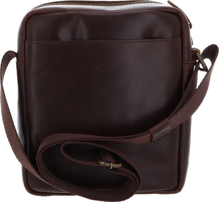 Actual product image Buckle & Seam Leder Reporter Bag Collector Braun/Dots