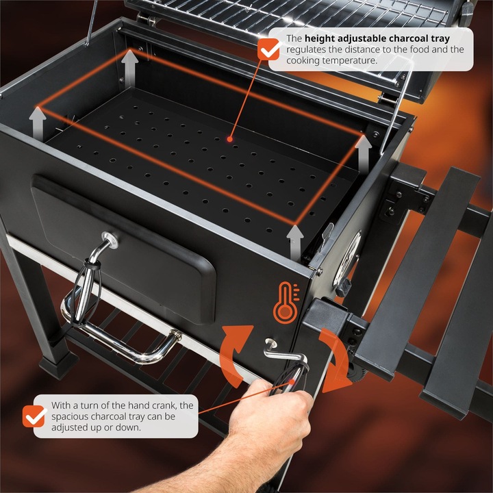 Produktbild tectake Holzkohlegrill (55 cm)