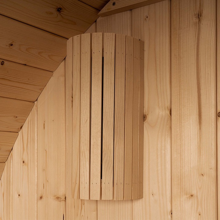 Produktbild Home Deluxe Outdoor Sauna Fasssauna AQUILA L- 195 x 180 cm für 4 Personen - Sauna mit 6kW Ofen
