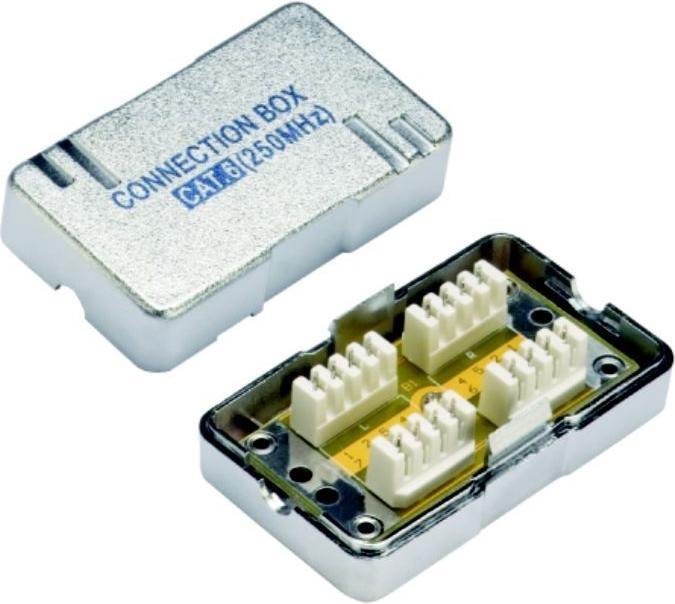 Datacom SpojovacÃ­ BOX STP CAT6 (2* zÃ¡Å™ez. pole) Silver