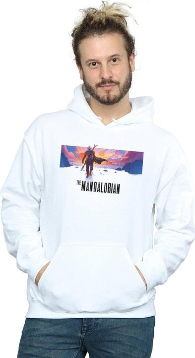 Actual product image Star Wars Mens The Mandalorian Landscape Hoodie (5XL)