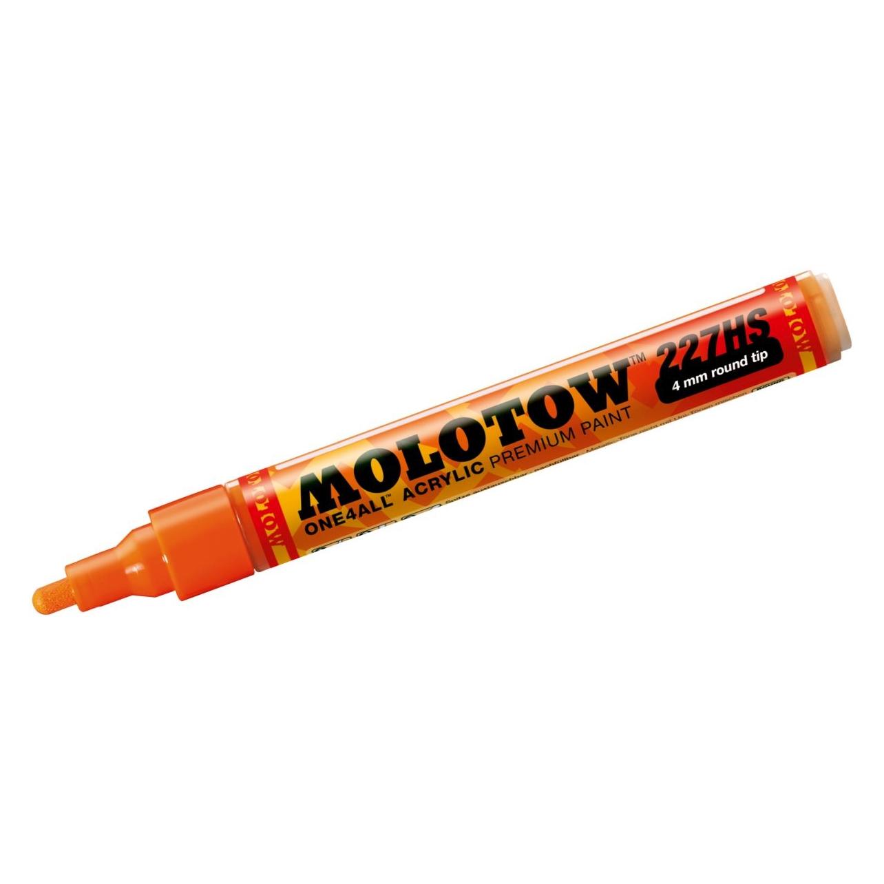 Molotow, Marker, Permanent Marker One4All 227 Hs Navulbaar 4mm Durf Oranje (1 x)