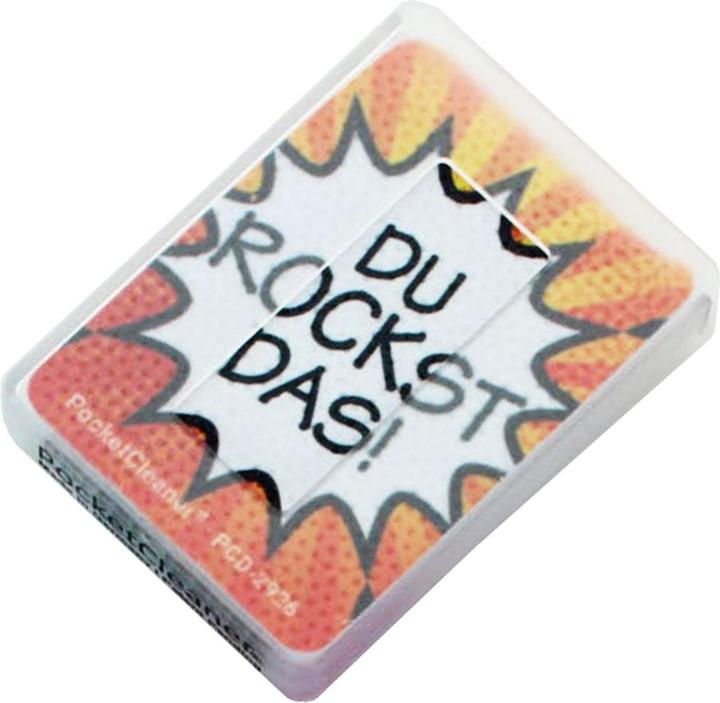 Actual product image Wedo PocketCleaner glasses cleaning cloth, smartphone or tablet cleaning cloth in plastic case