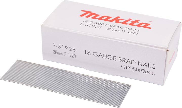 Immagine prodotto Makita Groppini 38 mm / zincati - 5000 pz. ( F-31928 ) per Chiodatrici DBN500/AF505/AF506