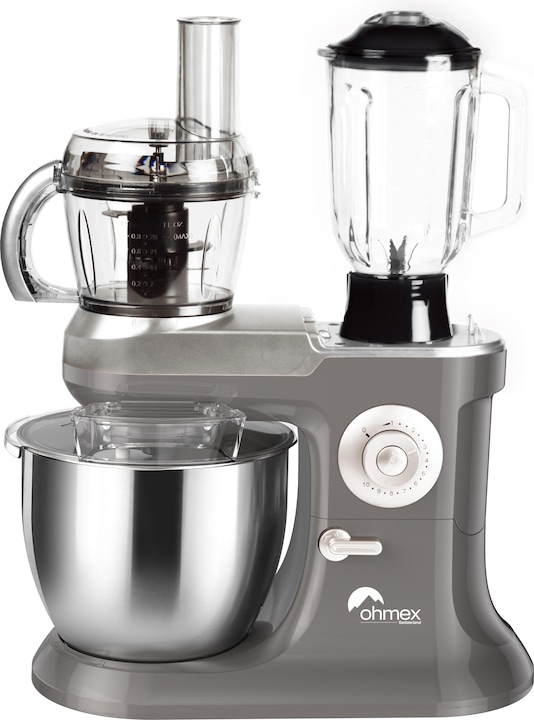 Ohmex Robot da cucina multifunzione 6,5L, tritatutto: 1,5L, frullatore: 0,8L (1300 W)