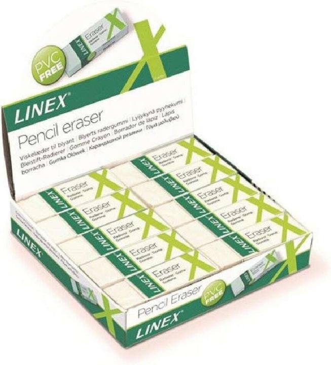 Produktbild Bantex Viskelaeder Linex, PVC fri, hvid, pakke a 20 stk.