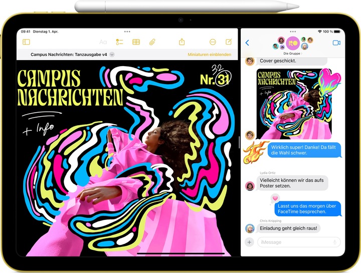 Image du produit Apple iPad 2025 (11e génération) (5G, 11", 512 Go, Pink)