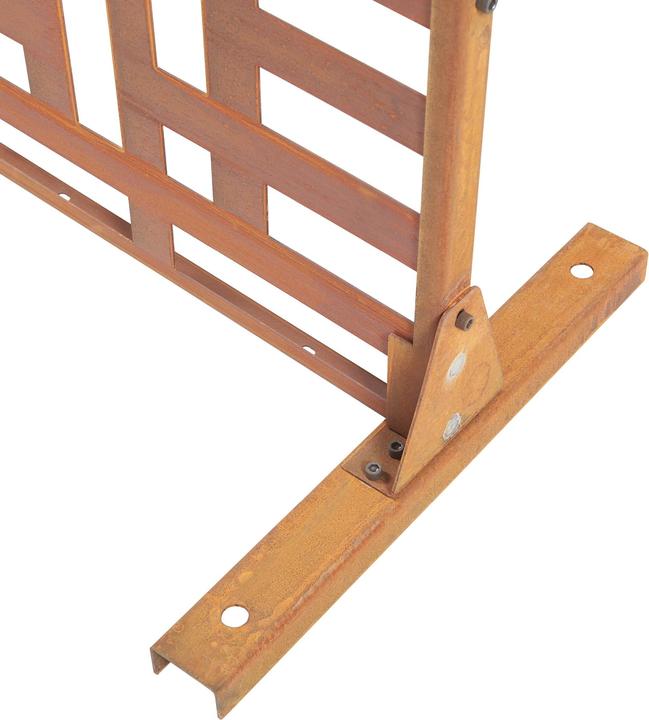 Produktbild Casa.Pro Trennwand Bernalda 180x90 cm Stahl Edelrost (180 x 90 x 40 cm)