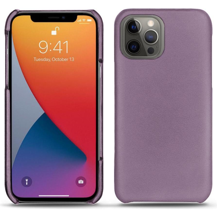 Noreve Lederschutzhülle (Apple iPhone 13 Pro Max), Smartphone Hülle, Violett