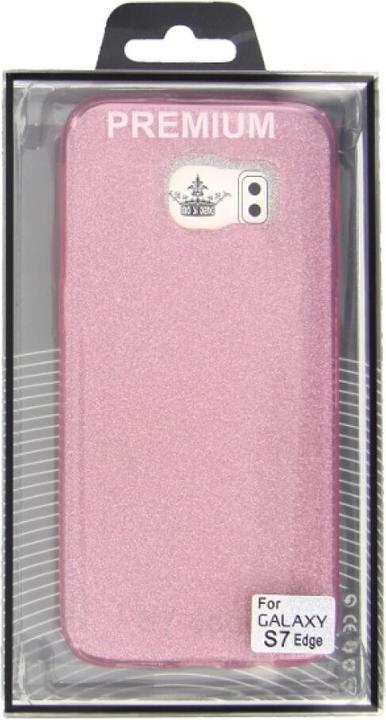 Actual product image OEM TPU Case Glitter Samsung Galaxy S7 Edge pink (Samsung Galaxy S7 Edge)