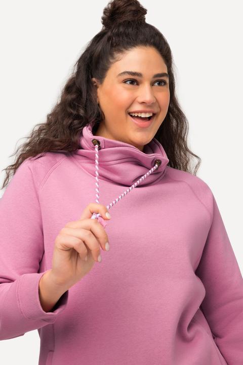 Produktbild Ulla Popken Sweatshirt, weiter Stehkragen, Taschen, Raglan-Langarm (54)