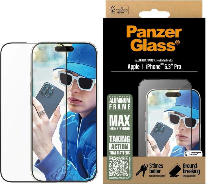 Image du produit PanzerGlass Ajustement ultra-large (1 pcs, Apple iPhone 16 Pro)