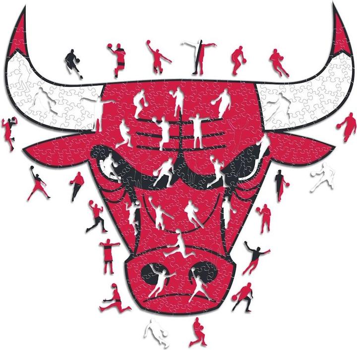 Produktbild Iconic NBA - Chicago Bulls - Logo - Holz Puzzle Grösse M (270 Teile) (270 Teile)