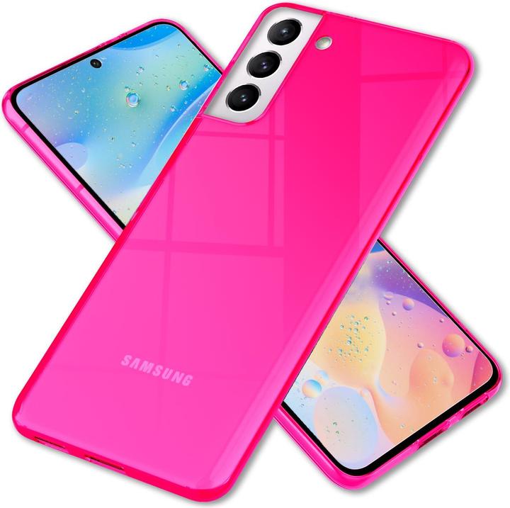Actual product image Nalia Clear Transparent Neon Silicone Cover (Samsung Galaxy S22+)