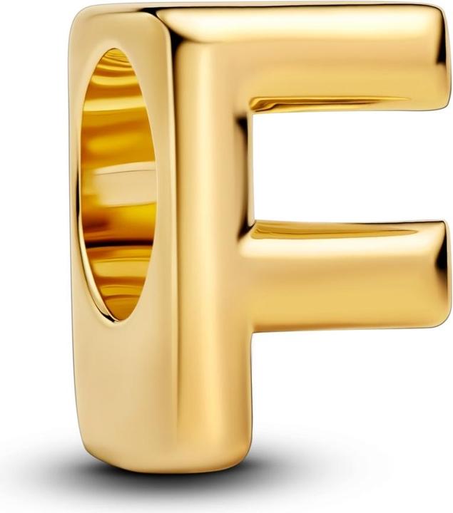Produktbild Pandora Vergoldeter Buchstabe F-Anhänger (Vergoldet, Metall)