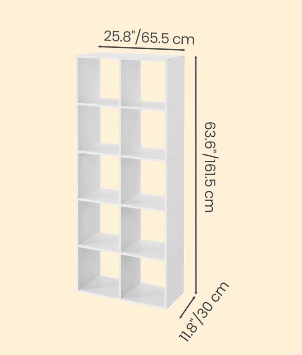 Produktbild Vasagle Bücherregal (65.50 x 30 x 161.50 cm)