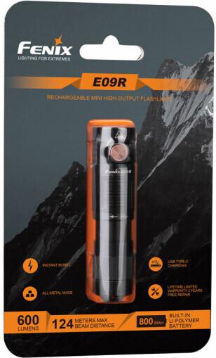 Actual product image Fenix E09R (7.90 cm, 600 lm)
