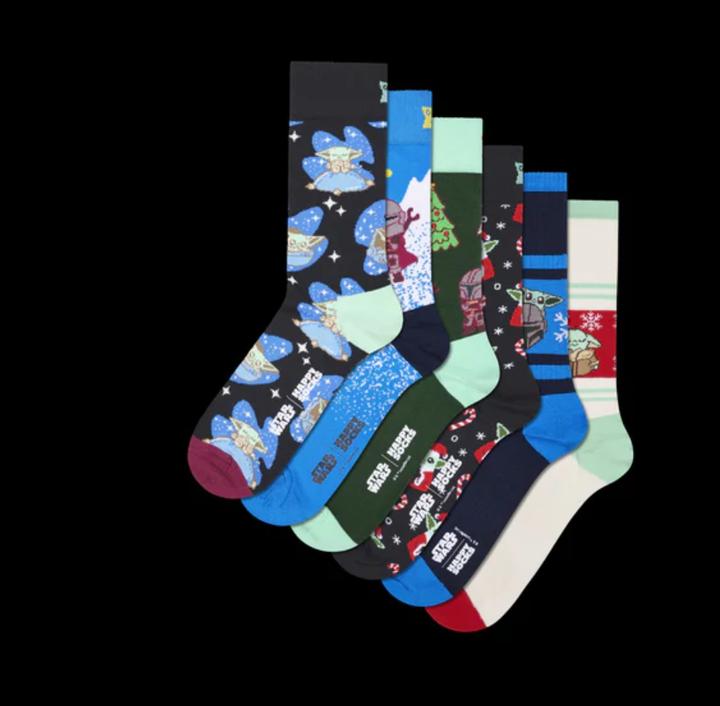 Image du produit Happy Socks Star Wars 6-Pack Grogu's Holiday Gift Set (paquet de 6, 41 - 46)