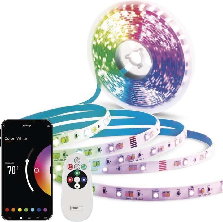 Emos GoSmart LED-Streifen WiFi 2m, 11W, 750lm, RGB/CCT (Warmweiss, 200 cm, Indoor)