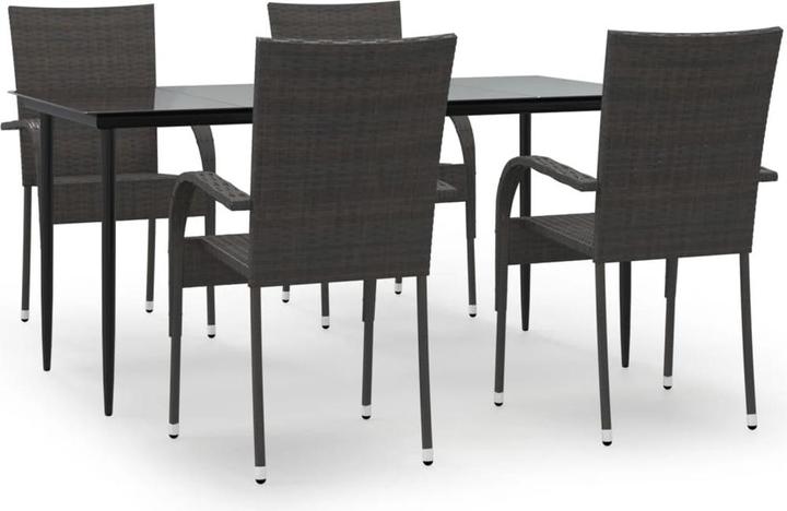 Produktbild vidaXL Garten Essgruppe (160 x 80 x 74 cm)