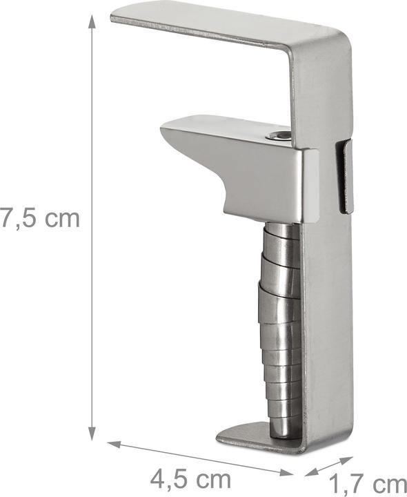 Immagine prodotto Relaxdays Clip da tavolo (4,5 x 2 x 8 cm)