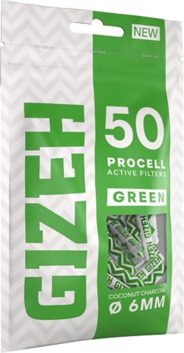 Gizeh ProCell Activ Filter Green 6mm - 50 Stk.
