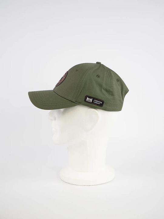 Actual product image Metal Boxe Baseball cap with leather patch (One size)