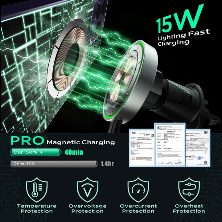 Image du produit Hinyx Magnetische Auto-Handyhalterung mit Ladefunktion