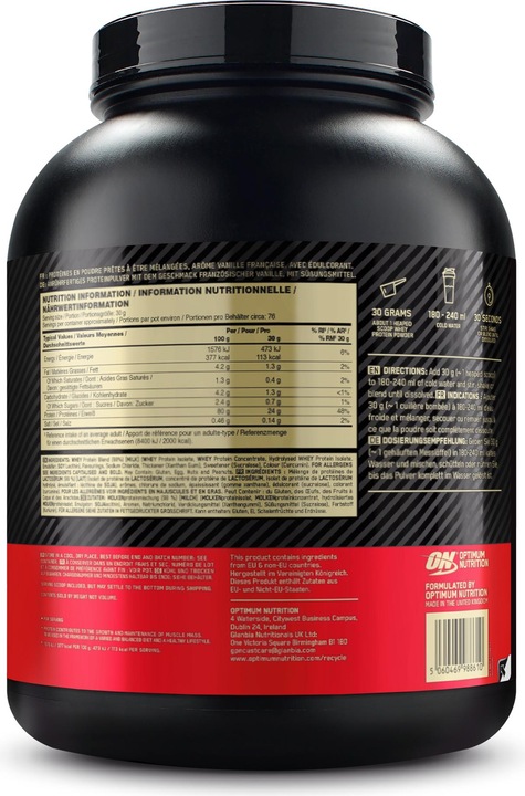 Produktbild Optimum Nutrition 100% Whey Gold Standard (French Vanilla Cream, 1 Stk., 2273 g)