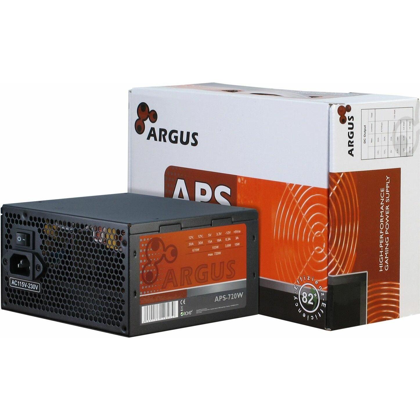 Intertech Argus (720 W), PC Netzteil, Schwarz