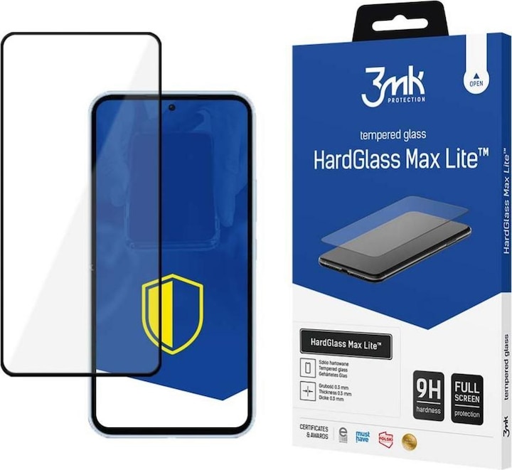 Actual product image 3MK Tempered glass for Samsung Galaxy A54 5G 9H from the HardGlass Lite series (1 Piece, Samsung Galaxy A54 5G)