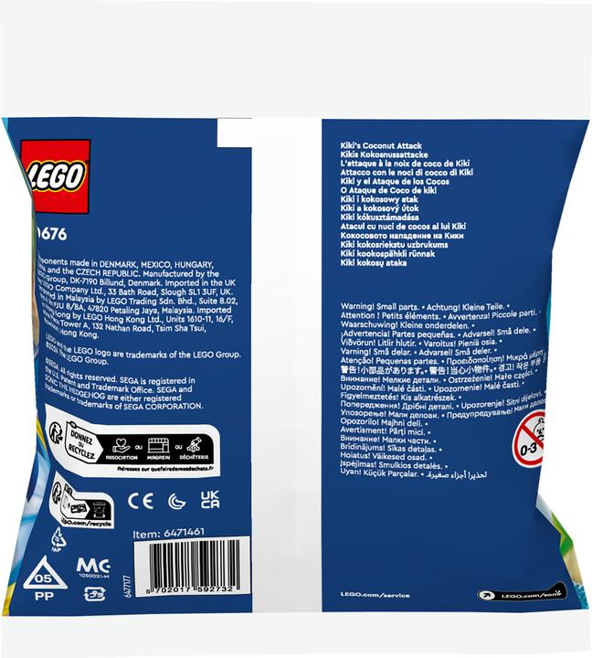 Image du produit Jakks Pacific L'attaque de la noix de coco de Kiki (30676, LEGO Sonic)