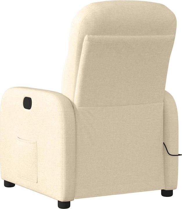 Actual product image vidaXL Massage chair electric cream fabric