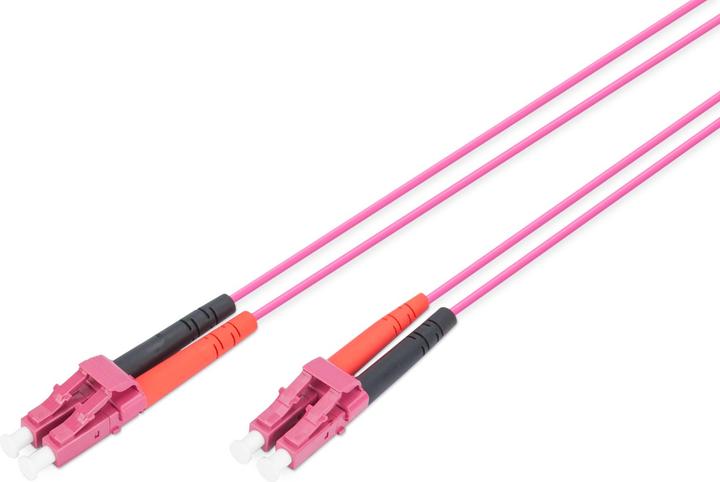 Image du produit Digitus fibre patch cable LC to LC multimode 50/125 µm duplex longueur 1m classe OM4 LSOH RAL 4003 (1 m)