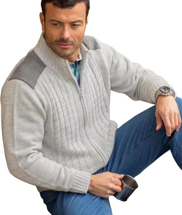 Immagine prodotto Atlas For Men Giacca da uomo in maglia a cavi (XXL)