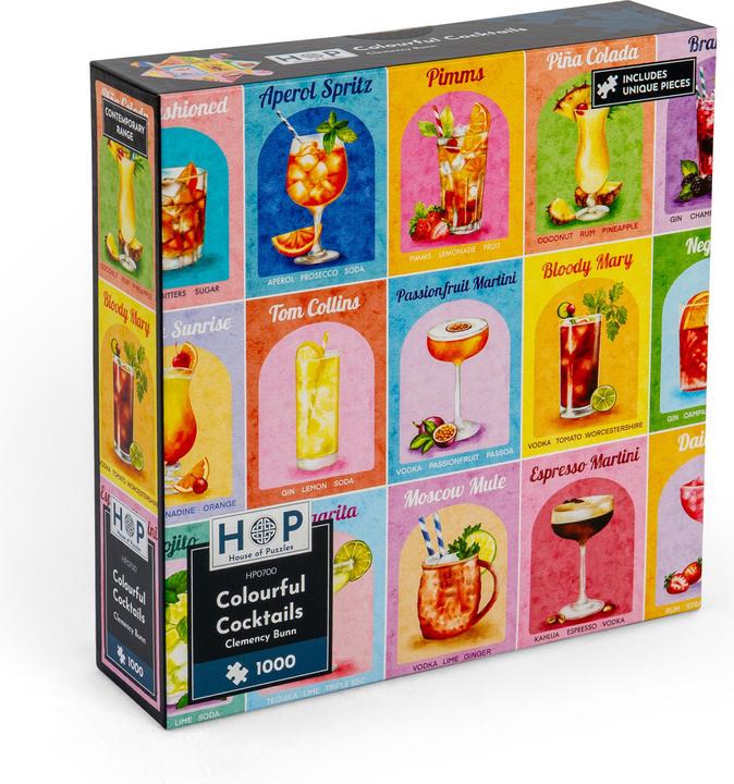 Produktbild The House of Puzzles Puzzle 1000 pieces Colourful Cocktails (1000 Teile)