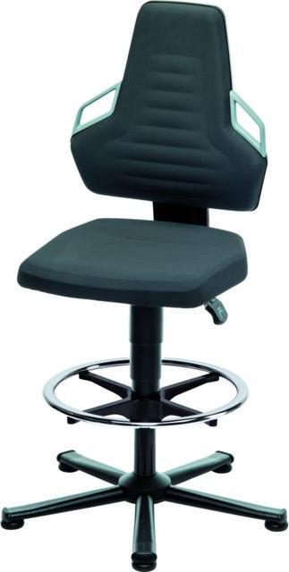 Image du produit Bimos Chaise pivotante de travail, Supertec, avec patins et repose-pieds, haute