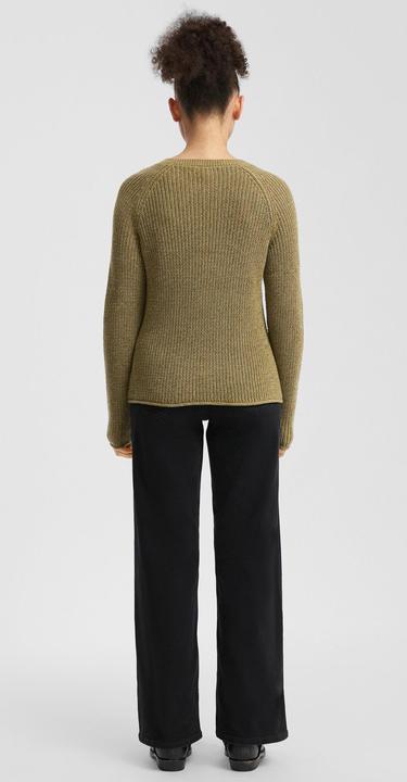 Produktbild s.Oliver Strickpullover Melierter Strickpullover mit Raglanärmeln (XXL)