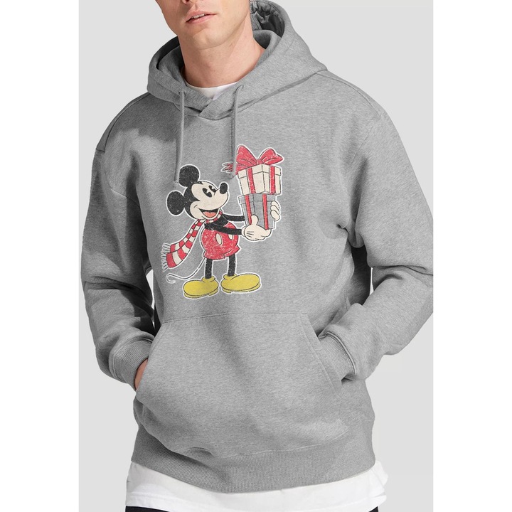 Immagine prodotto Disney Felpa con Cappuccio Natale Topolino Regalo Uomo (L)