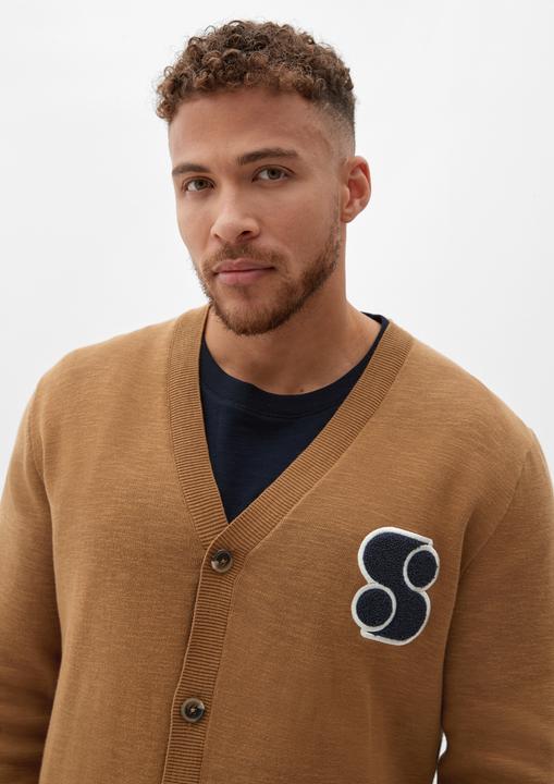 Produktbild s.Oliver Strickjacke Strick-Cardigan mit Knopfleiste (5XL)