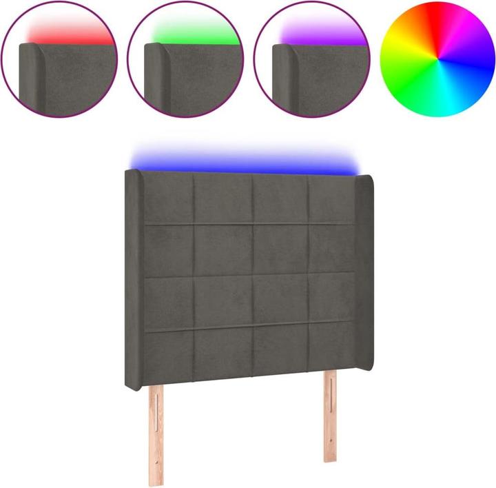 Actual product image vidaXL LED Kopfteil (83 x 16 x 128 cm)
