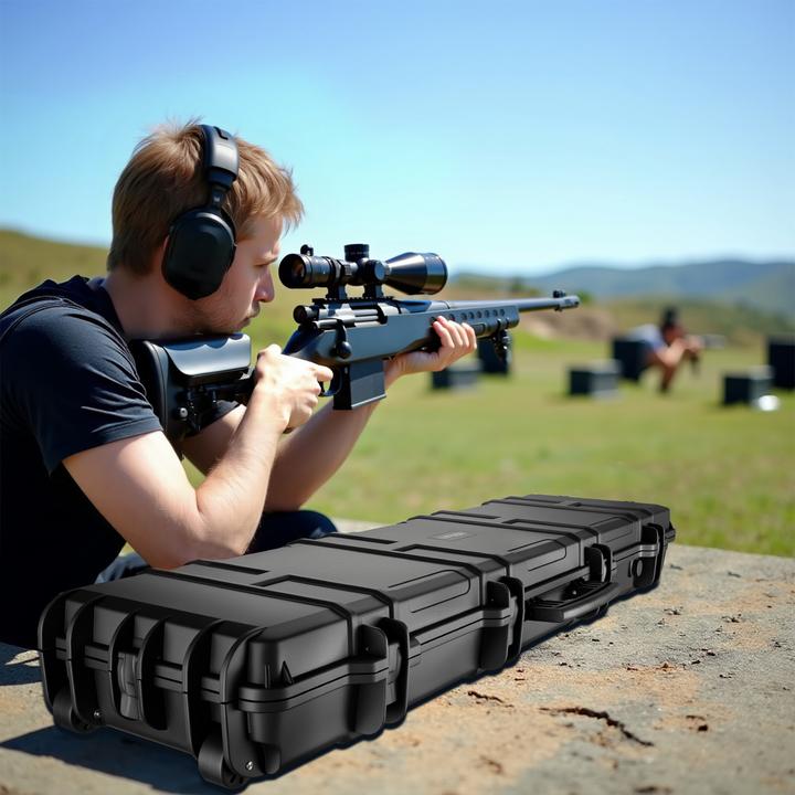 Produktbild Wiltec Waffenkoffer 137,8x38,3x17,5cm Langwaffen Gewehrkoffer Koffer Gewehr