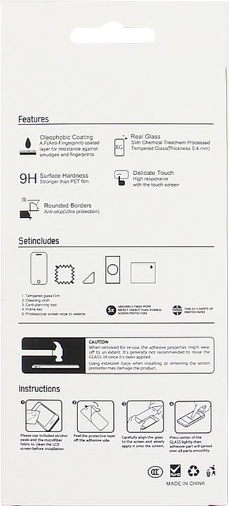 Produktbild OEM Gehärtetes Glas 2,5D für iPhone 5 / 5S / 5C / SE 10in1