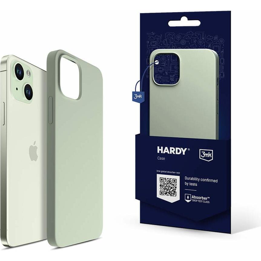 3MK Hardy Case iPhone 15 Plus / 14 Plus 6.7" zielony/green MagSafe (Apple iPhone 15 Plus), Smartphone Hülle, Grün