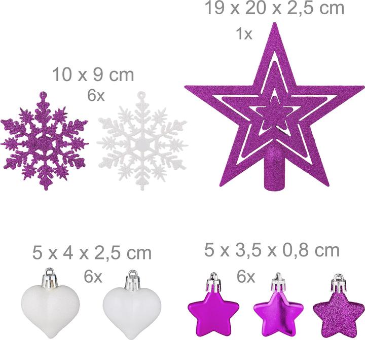 Actual product image Relaxdays christmas decorations (1 -part)