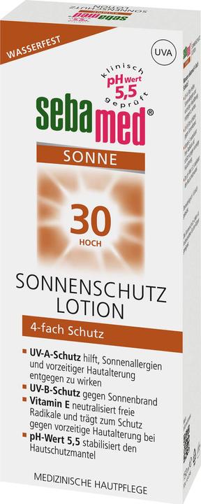 Produktbild Sebamed Sonnenschutz Lotion LSF 30, 150 ml LOT (Sonnenlotion, SPF 30, 150 ml)